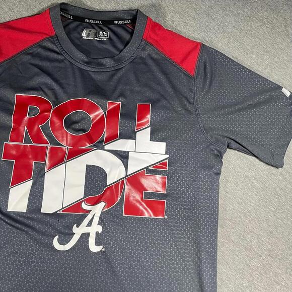 Russell Athletic Alabama Crimson Men's Roll Tide Medium T-Shirt Activewear - Picture 2 of 6